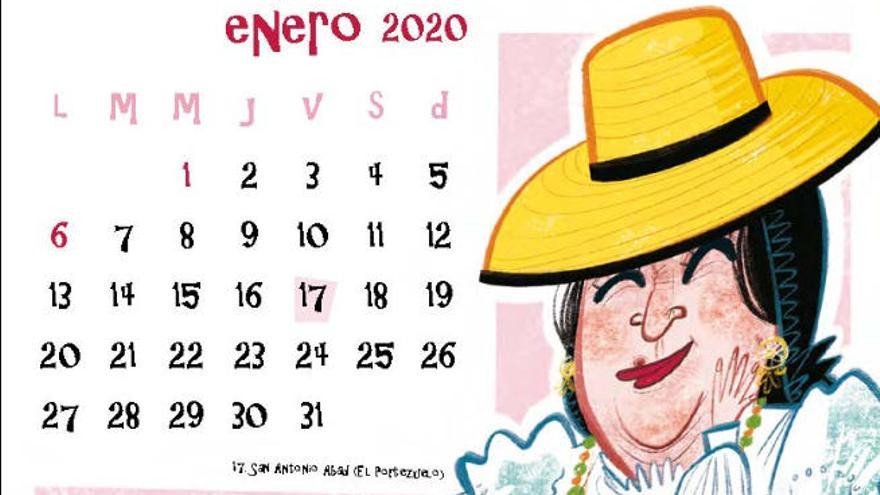 Una de las mujeres que aparecen en el calendario.