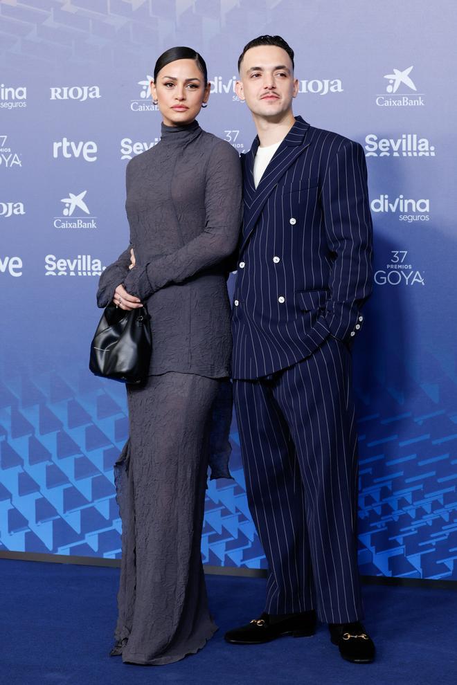 C Tangana y su novia, Rocío Aguirre, en los Premios Goya 2023
