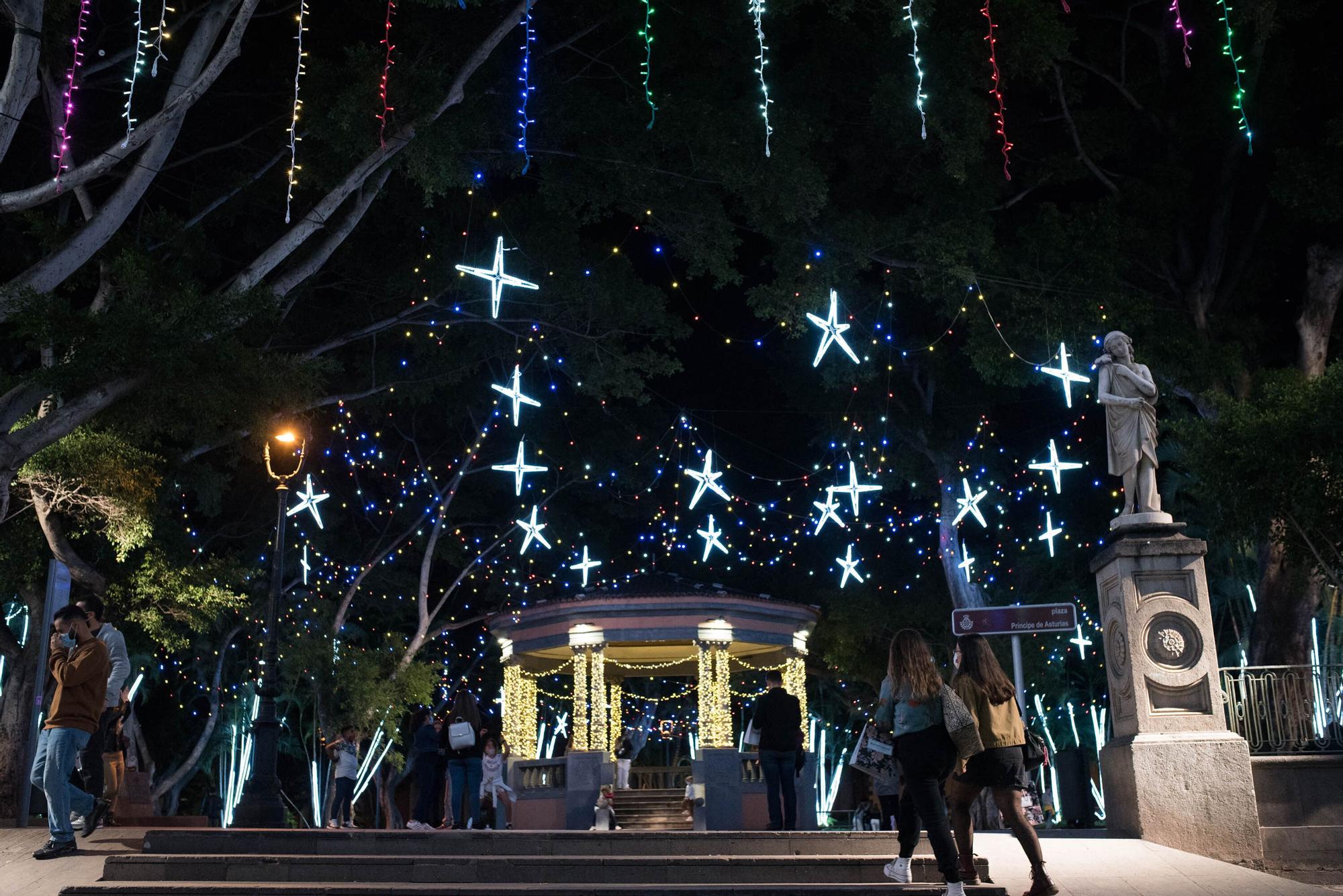 Encendido del alumbrado navideño en Santa Cruz de Tenerife