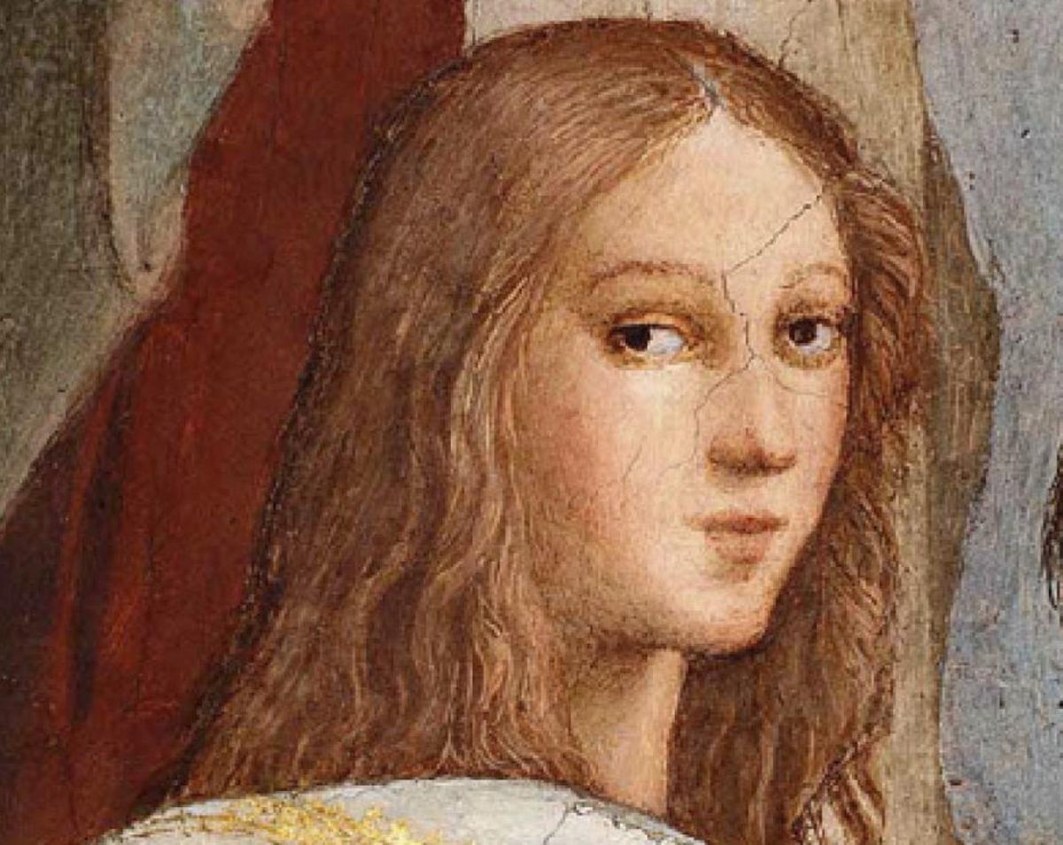 Hipàtia d’Alexandria, hija del matemático Teó. |