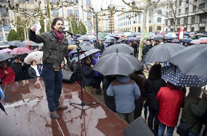 Manifestación contra el ICA en Zaragoza