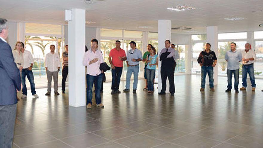 Instante de la presentación oficial de la Estación Náutica Llucmajor-Bahía de Palma celebrada ayer.