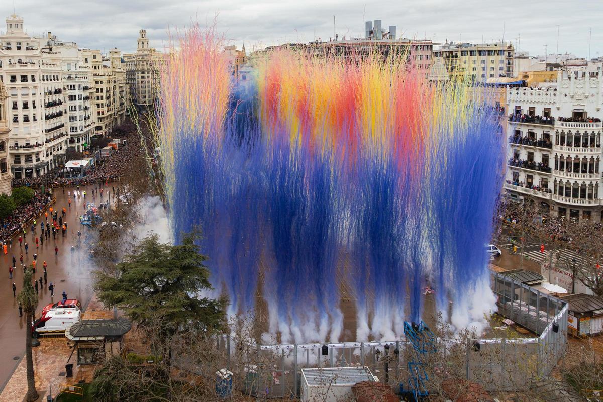 La mascletà del 17 de marzo, en imágenes