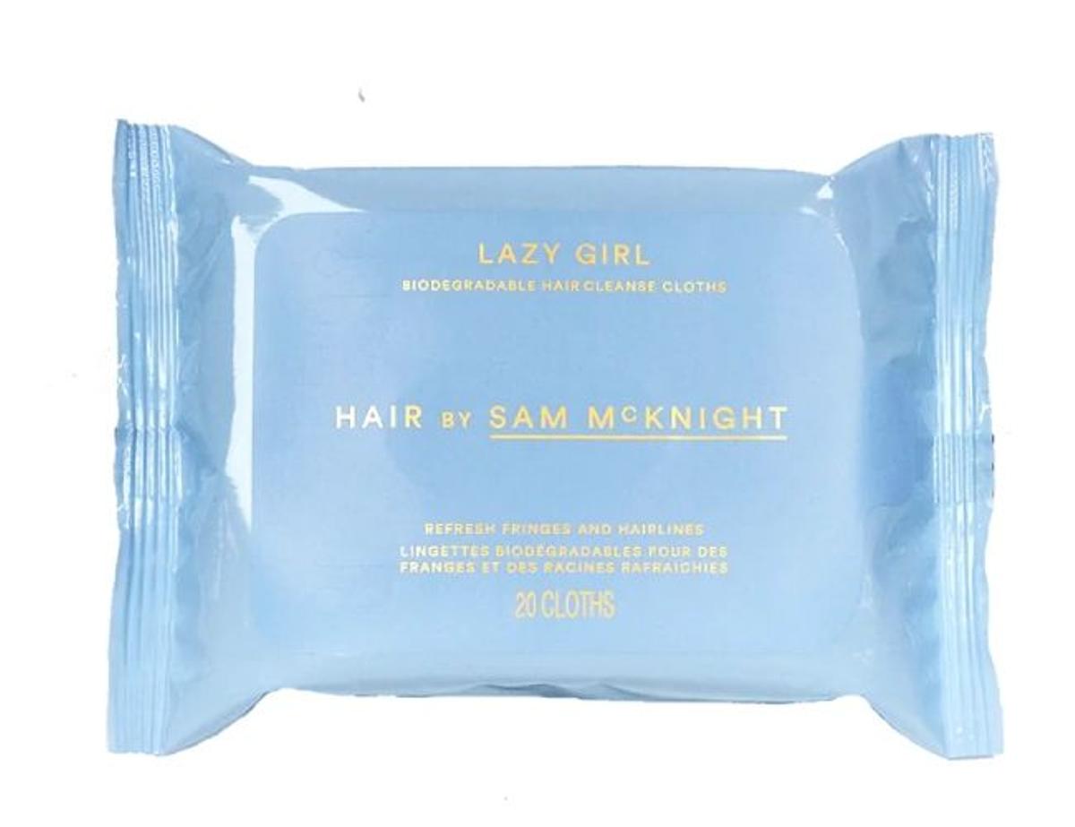 Champú seco en toallitas Lazy Girl, de Sam McKnight