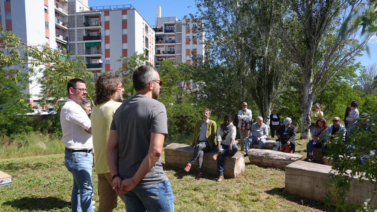L’acte d’inauguració aquest matí a l’aula de natura de Can Gibert del Pla.