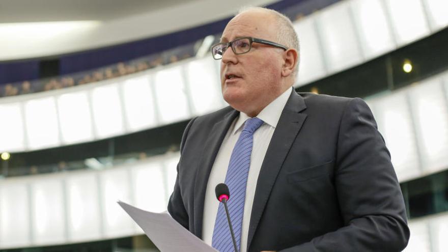 El vicepresident de la CE Frans Timmermans.