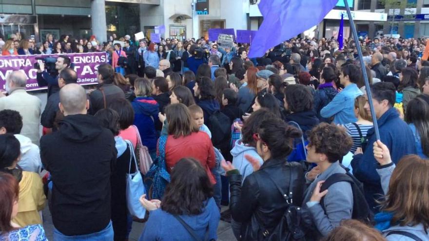 Concentración en A Coruña contra la sentencia de La Manada