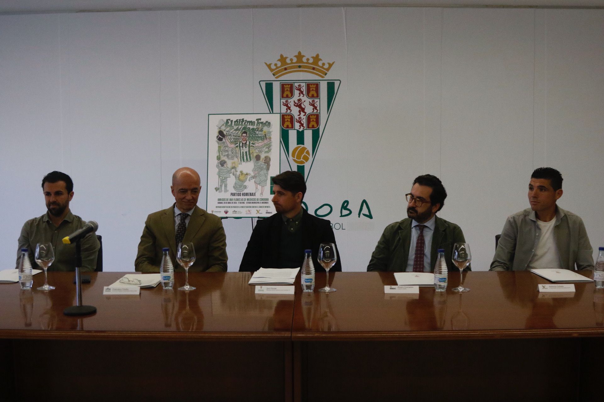 La presentación del partido de homenaje del Córdoba CF a Javi Flores, en imágenes