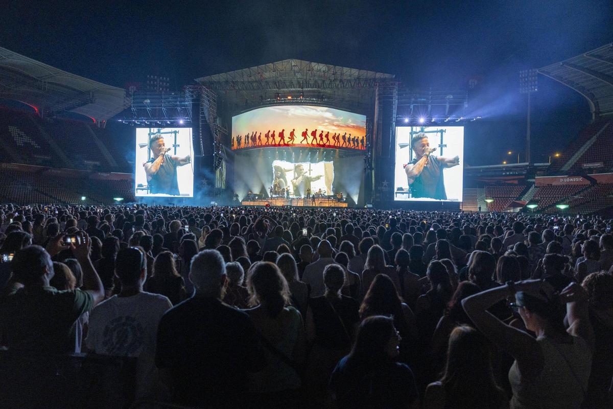 El concierto de Alejandro Sanz en Palma, en imágenes
