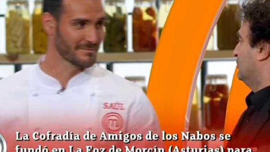 Saúl Craviotto al ser preguntado por Pepe Rodríguez por su condición de cofrade de Los Nabos.
