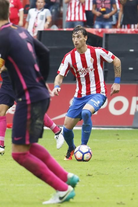 Partido Sporting de Gijón - F. C. Barcelona