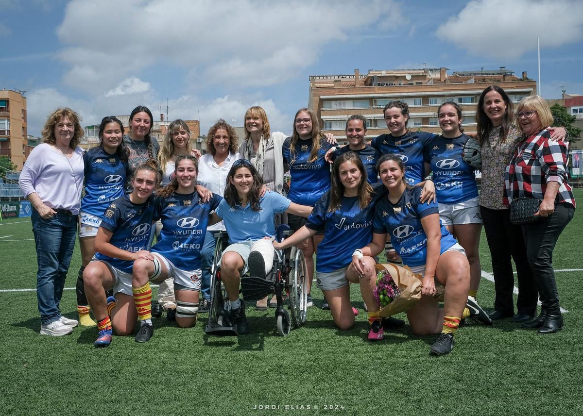 Lluïsa Moret, orgullosa del trabajo de la UE Santboiana con sus equipos femeninos