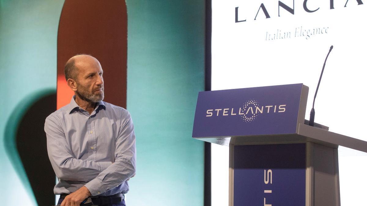 Luca Napolitano, consejero delegado de Lancia, en el encuentro con proveedores de la marca celebrado el pasado miércoles en la planta de Stellantis Figueruelas.