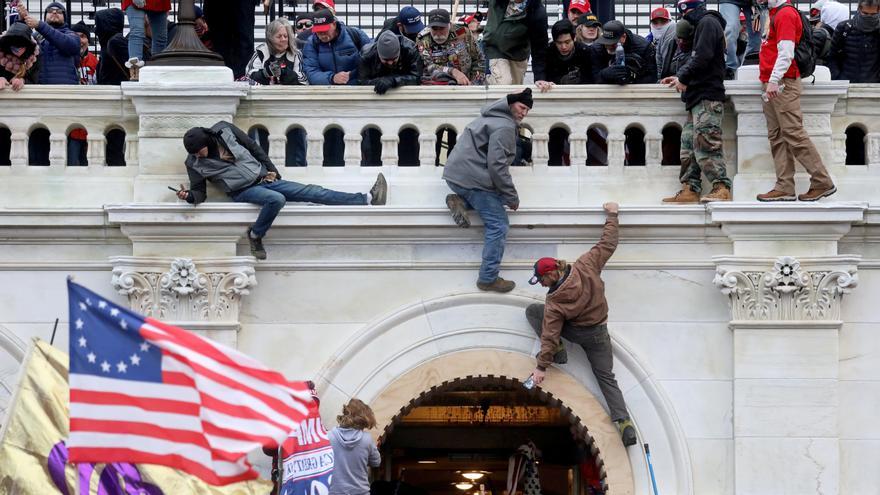 Una imagen del asalto al Capitolio ocurrido el 6 de enero.