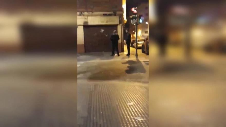 Agresión de un Policía Nacional a una mujer en Valencia
