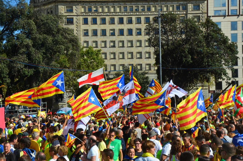 Mallorquines en la Diada de Barcelona