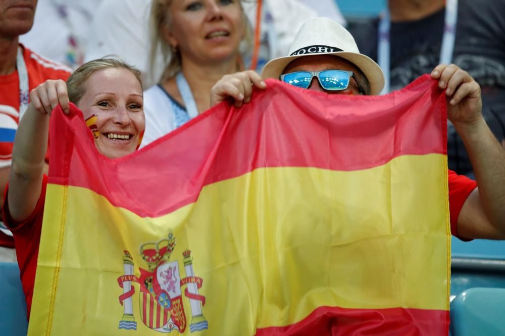 Las aficiones del Portugal - España