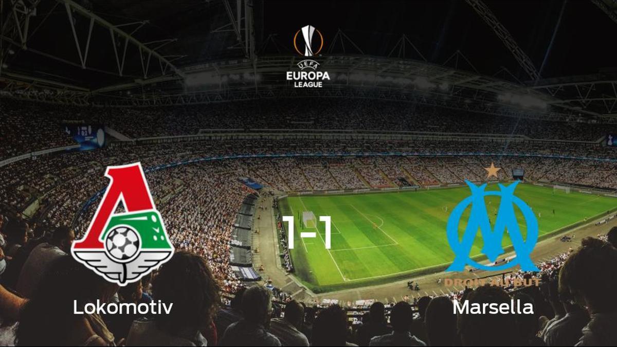 El Lokomotiv Moscú y el Olympique de Marsella reparten los puntos tras empatar a uno