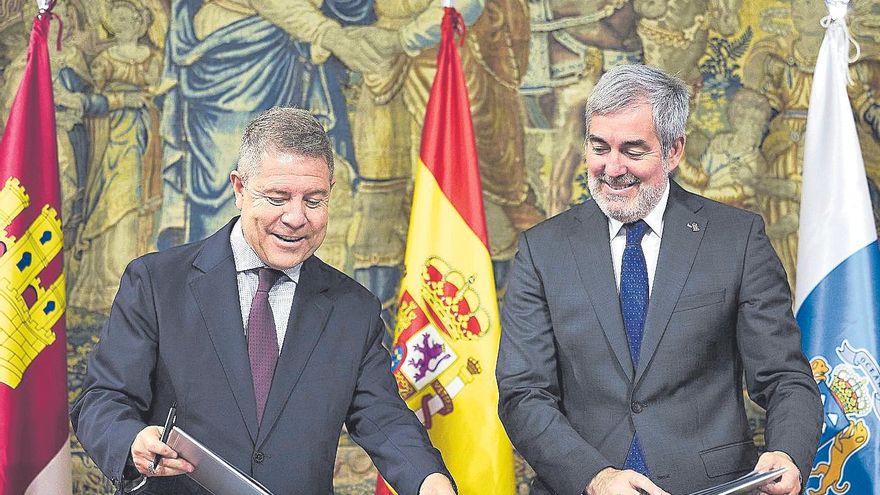 Clavijo y Page descartan unirse al «frente» del PP contra el cupo catalán
