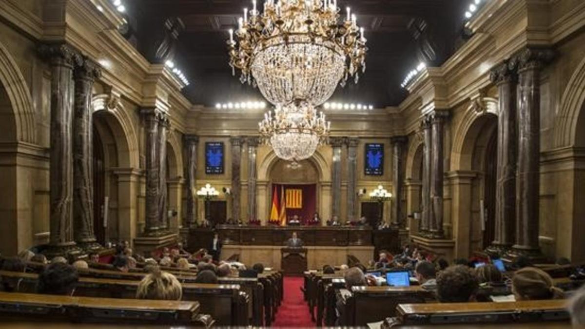 Hemiciclo del Parlament de Catalunya.