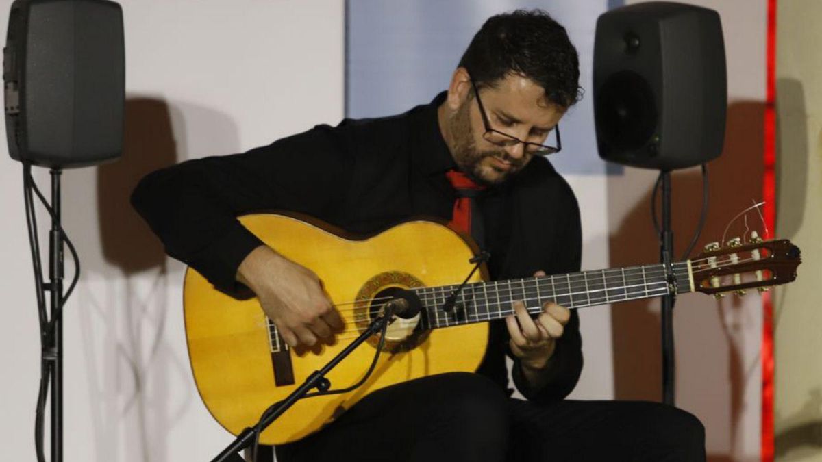 Isaac Muñoz, durante su actuación.