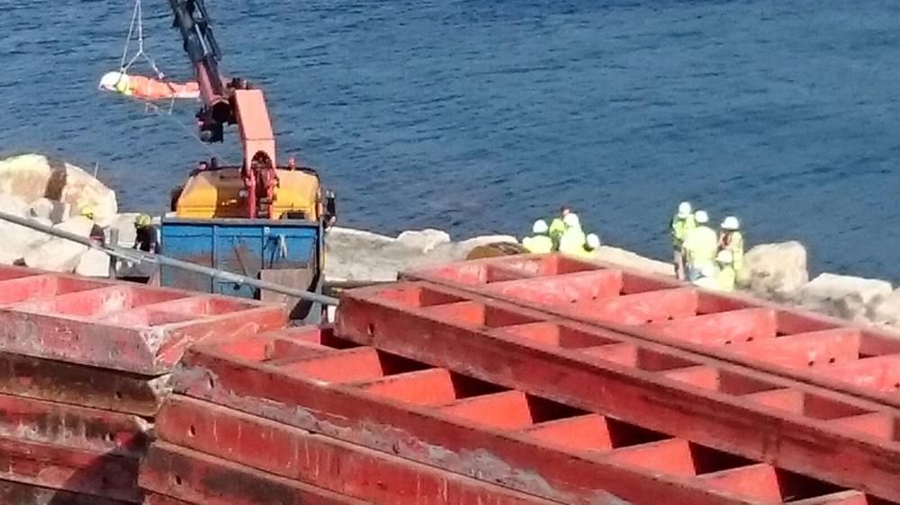 Accidente laboral en el puente de Rande