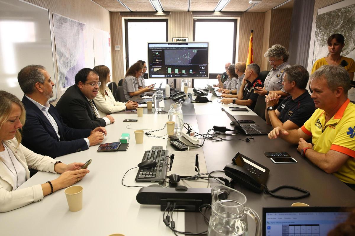 Ensayo de alarma de emergencia en el móvil en el área de Barcelona