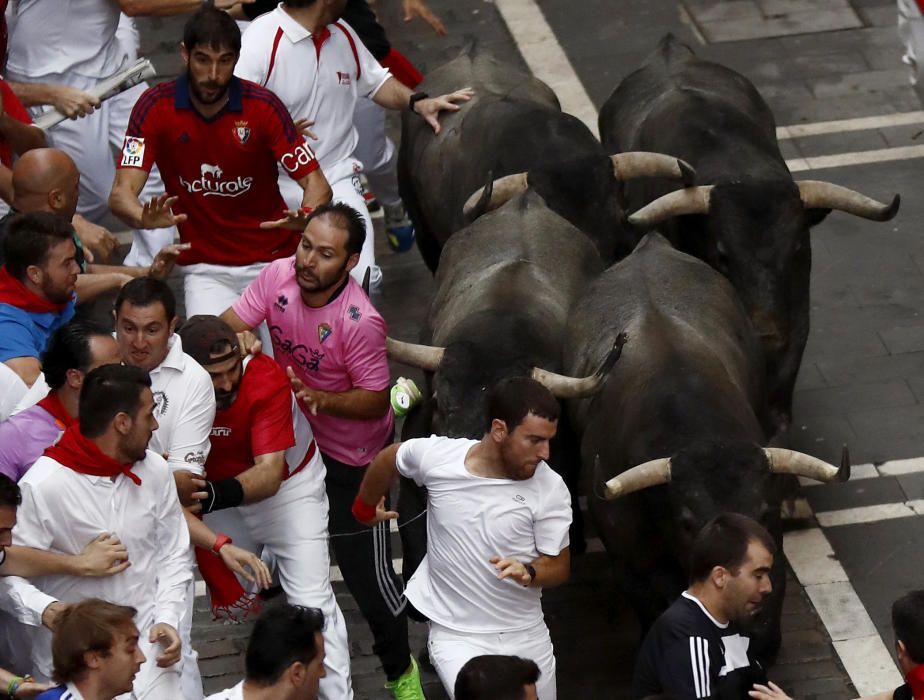 Segon "encierro" dels Sanfermines