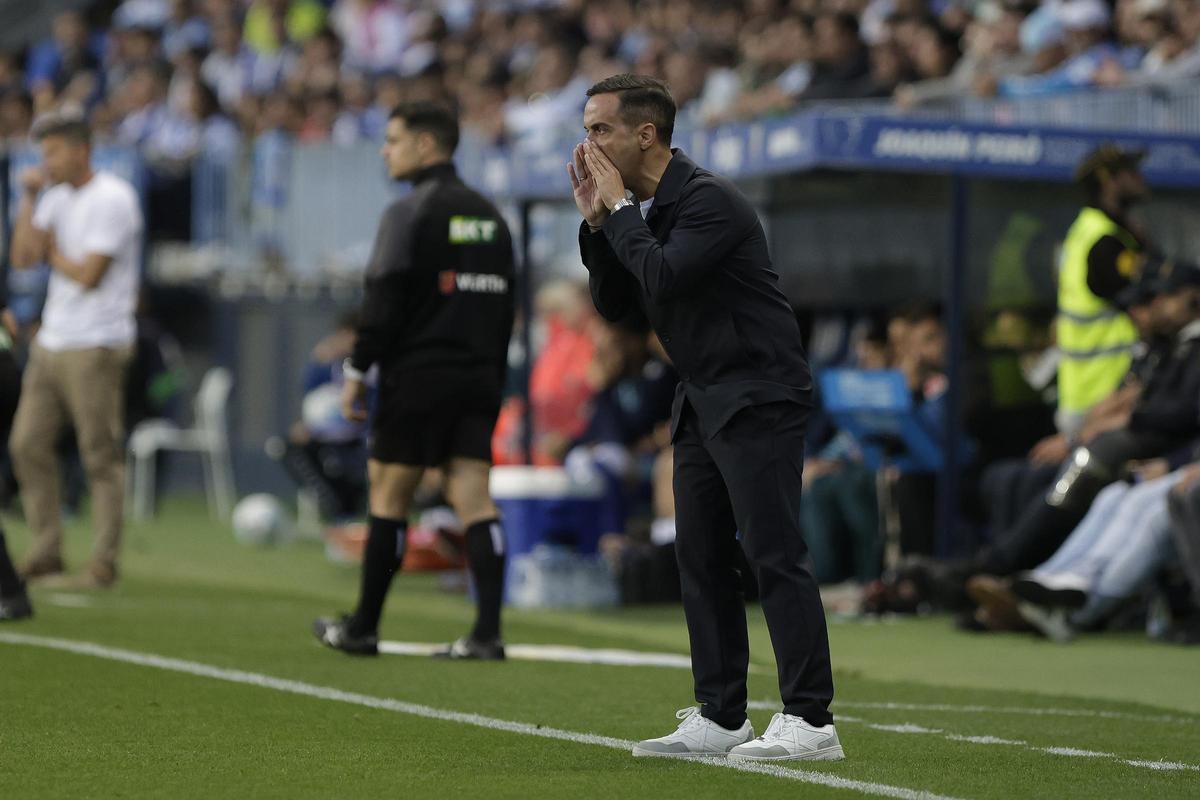 Imágenes del encuentro entre el Málaga y el Sporting