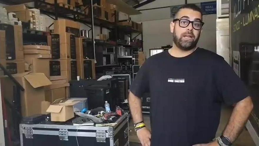Vídeo | Habla uno de los responsables de Aló Producciones, la empresa que sufrió el robo en Coria
