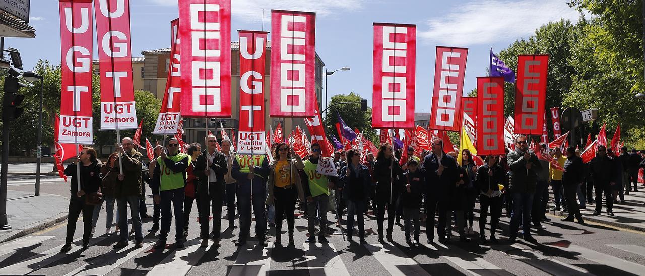 MANIFESTACION DEL PRIMERO DE MAYO EN ZAMORA