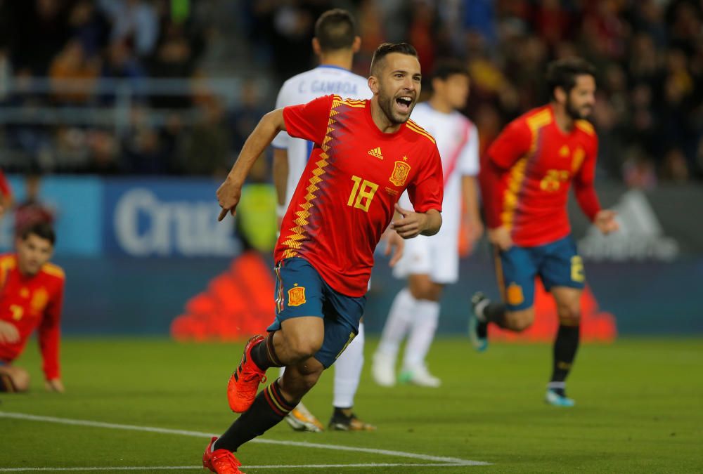 Amistoso España - Costa Rica en La Rosaleda