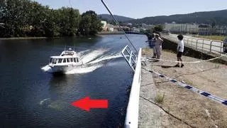 ¿Hay alguien dentro del coche que se hundió el martes en el río Ulla?