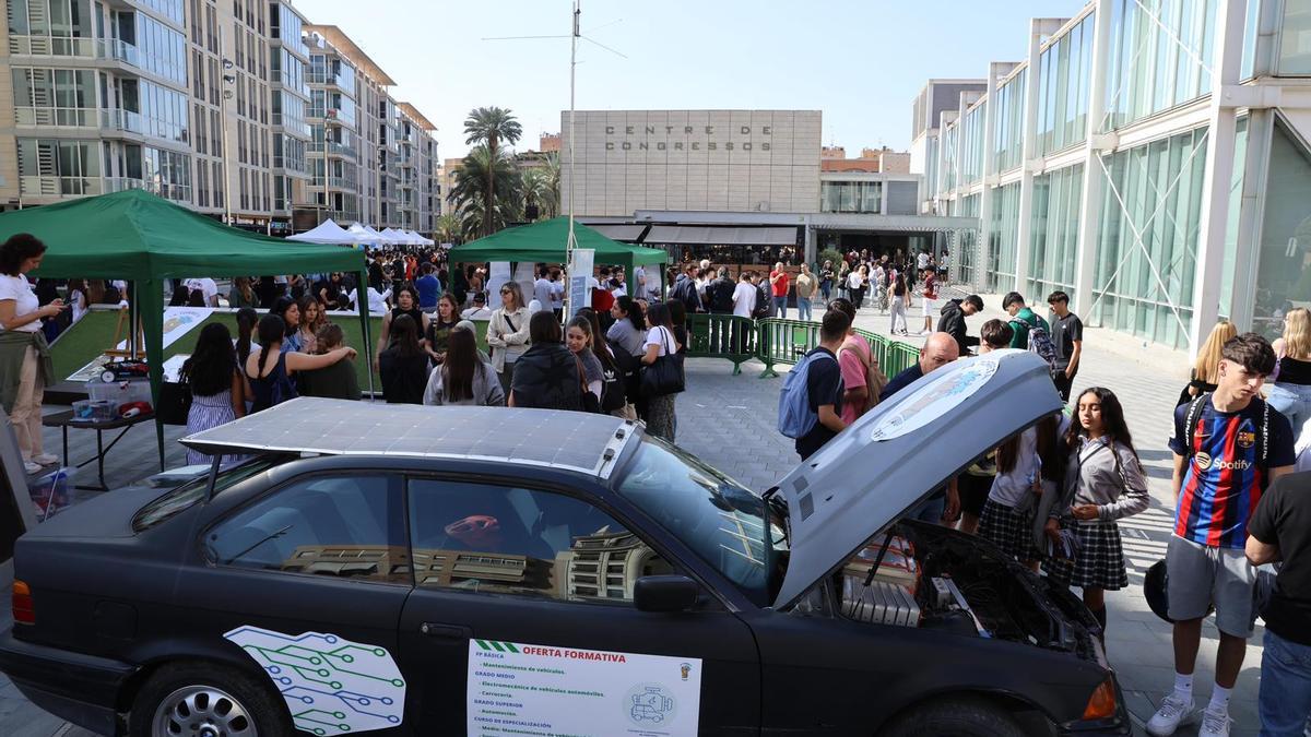 La I Feria de la Formación Profesional de Elche reúne a centenares de futuros alumnos en torno al Centro de Congresos