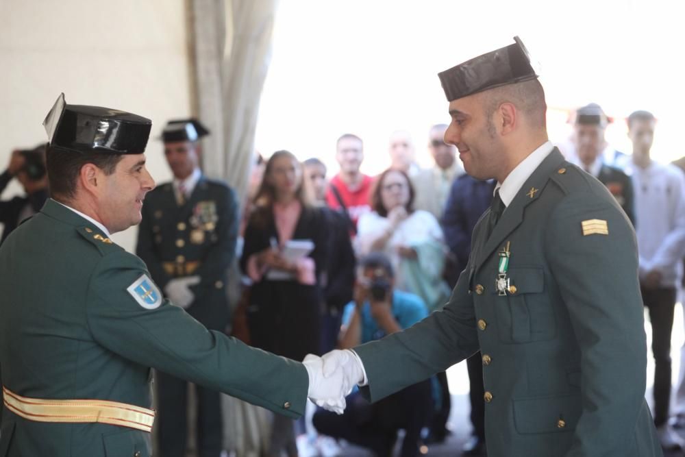 Actos del Día de la Hispanidad en la comandancia de la Guardia Civil de Gijón