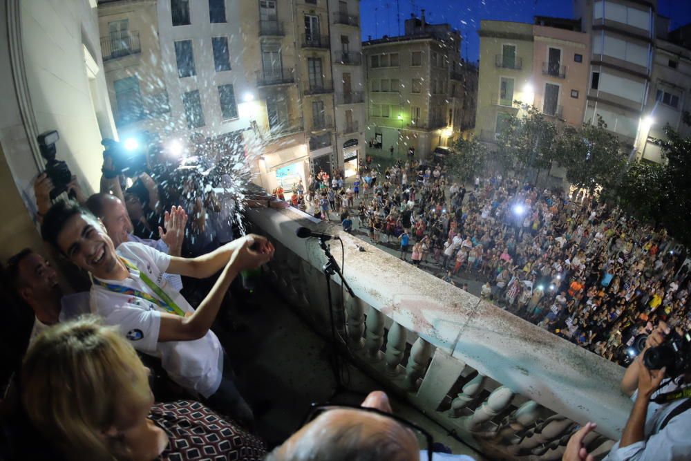 Joel González dedica un bronze que val or a Figueres