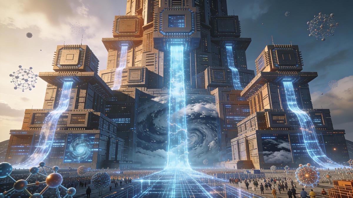 El universo reproducible: sistemas exascale simulan la realidad desde escala atómica hasta planetaria, convirtiendo la teoría en simulación y acelerando el descubrimiento científico por orden de magnitud.