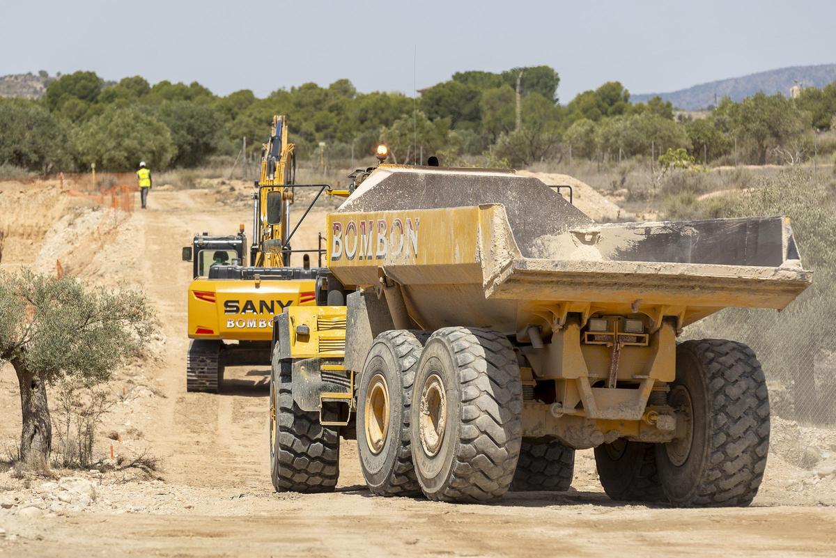 Obras del postrasvase del Júcar en la Margen Izaquierda que están en ejecución