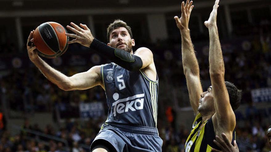 Rudy Fernández, durante el partido de la Euroliga.