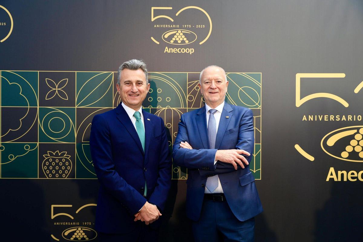 Alejandro Monzón, presidente de Anecoop y Joan Mir, director general de Anecoop.