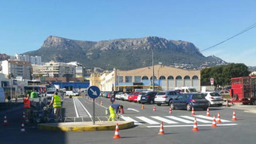 Mejoras en el aparcamiento público de la avenida Vall de Laguar de Calp