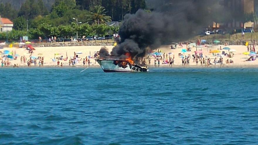 Incendio del barco.