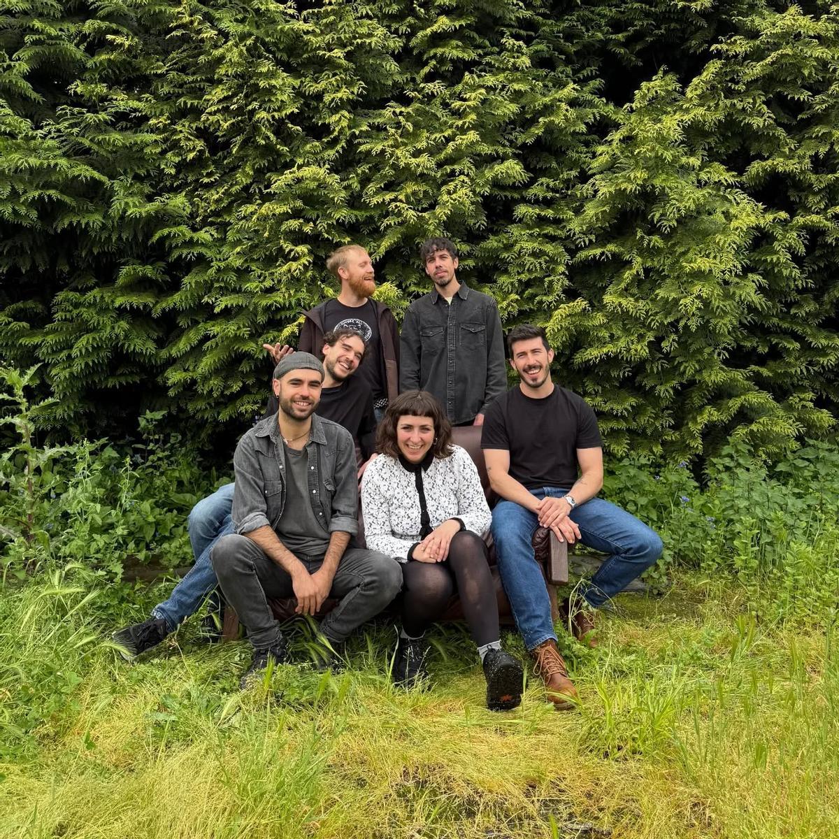 Integrantes do grupo compostelán Muaré.