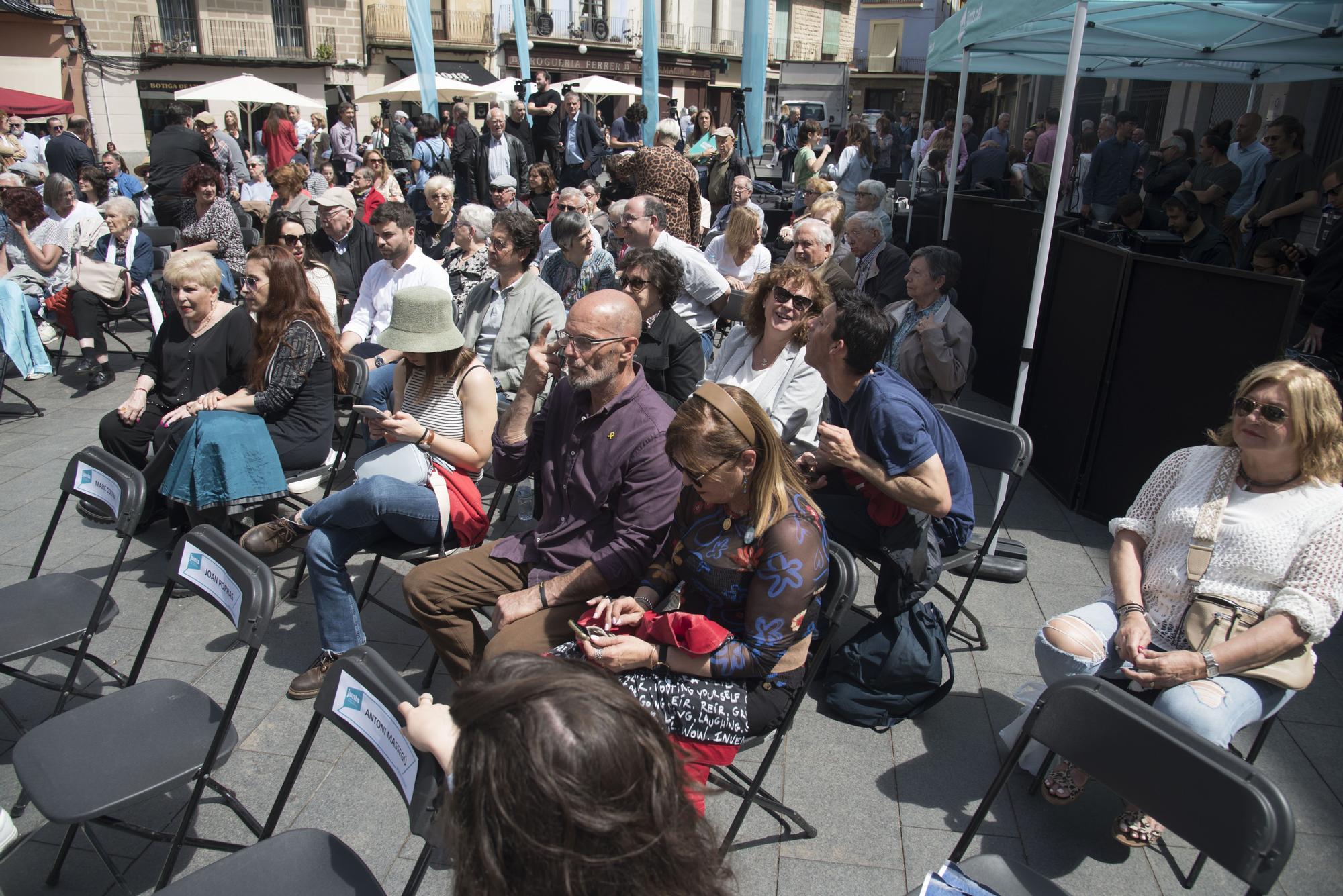 Acte central del candidat a l'alcaldia de Manresa de Junts, Ramon Bacardit