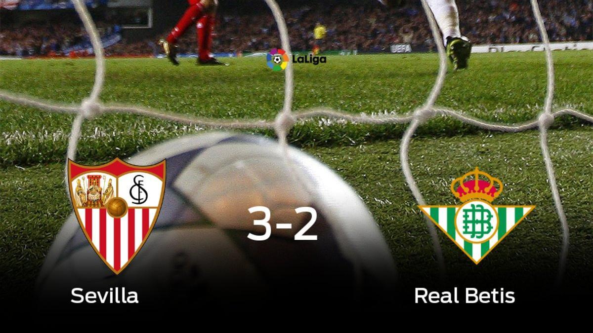 El Sevilla vence 3-2 y se lleva los tres puntos