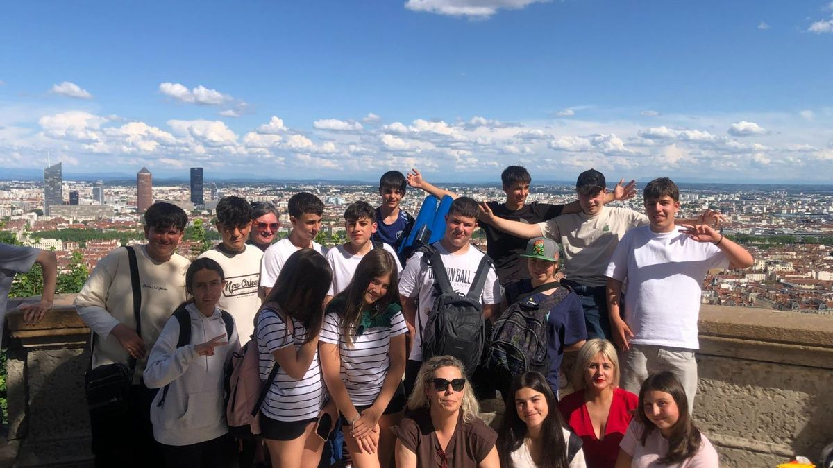 Alumnado do centro participanto nos proxectos europeos.