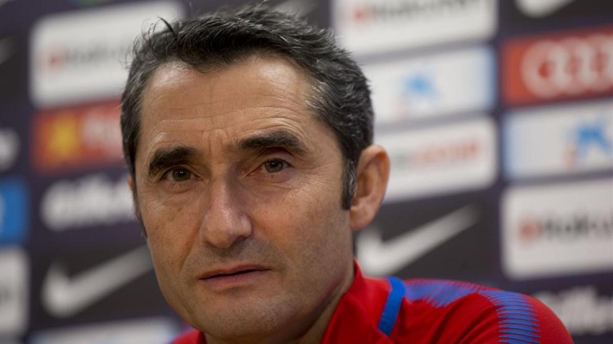 Valverde, en la sala de prensa de la Ciudad Deportiva
