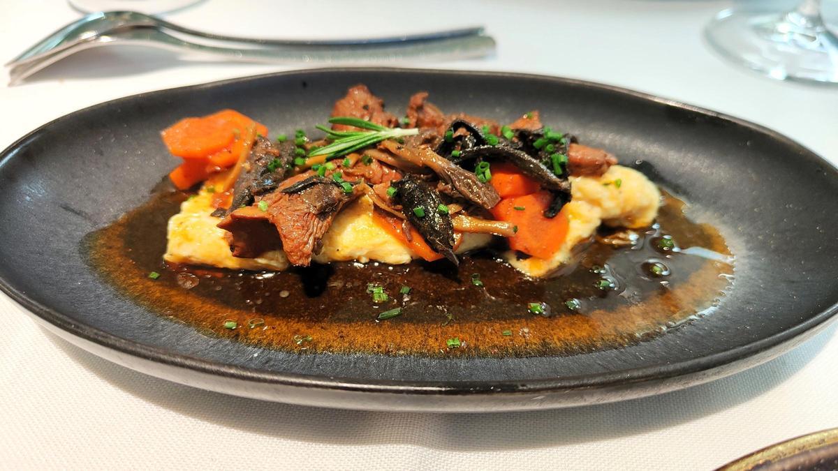 La tortilla con setas escabechadas de Windsor.