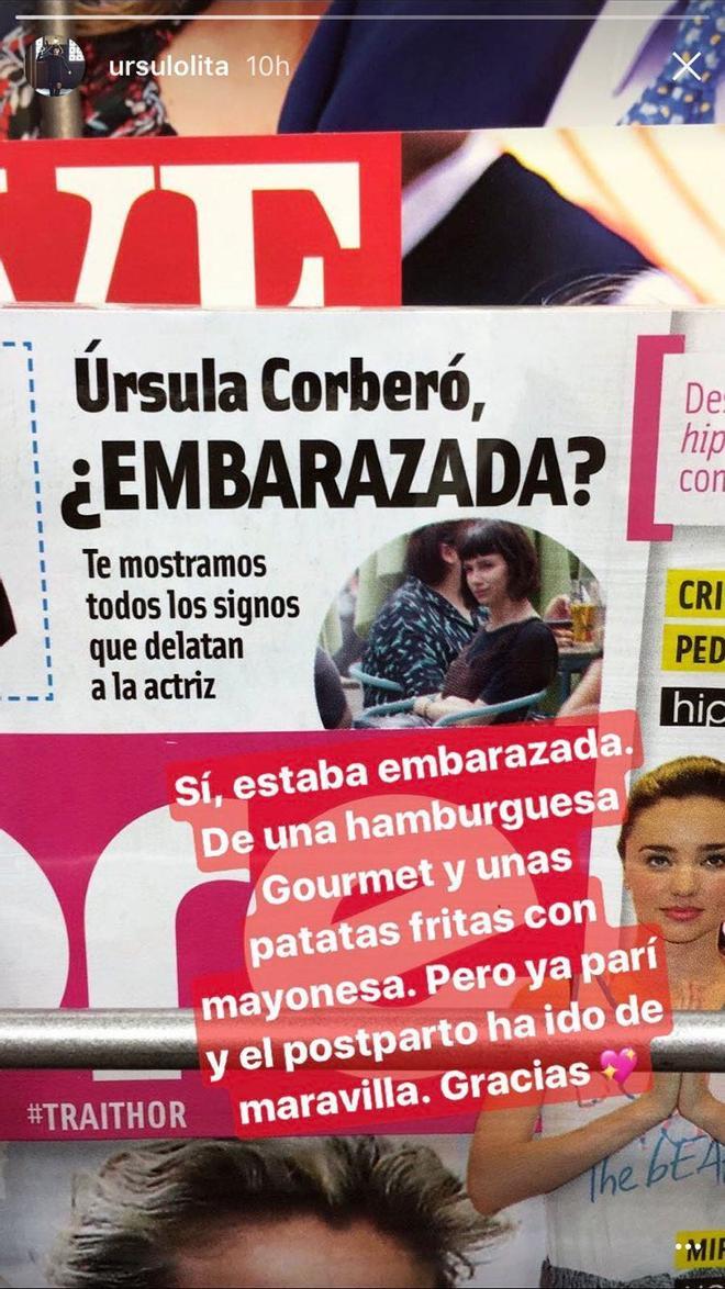 Úrsula Corberó no está embarazada