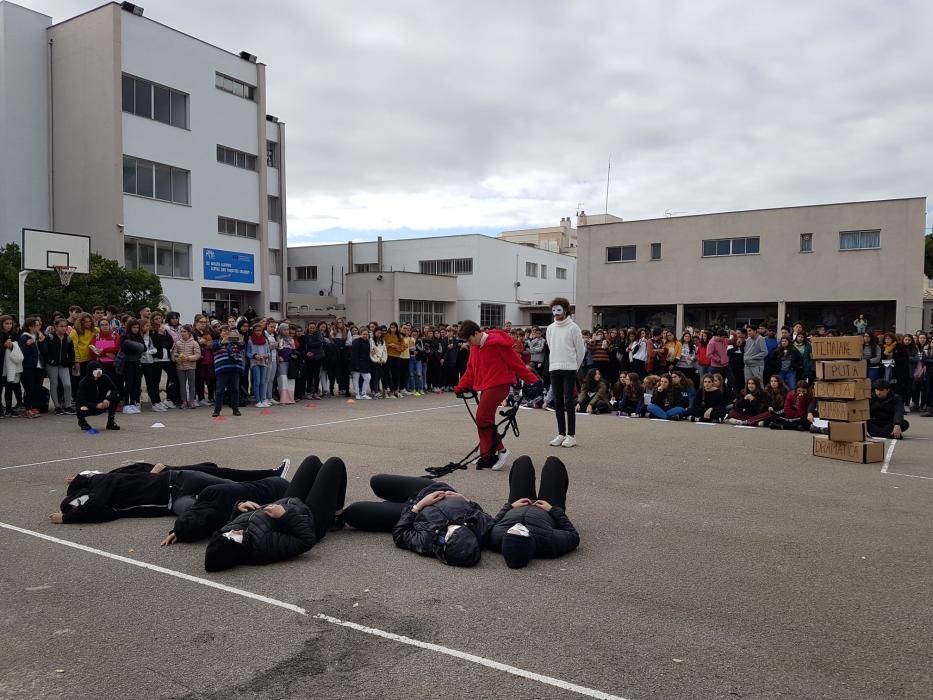 Colegios e institutos gritan contra la violencia de género